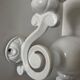 Cast iron and opaline wall lights from the 70s