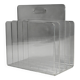 Porte-revues acrylique transparent MCM, années 1970, rangement vinyles