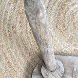 Brutalist tripod fir stool, 60s/70s