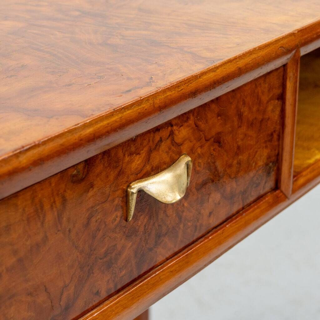 Italian Art Deco burl desk 1930s