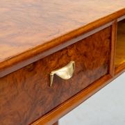 Italian Art Deco burl desk 1930s