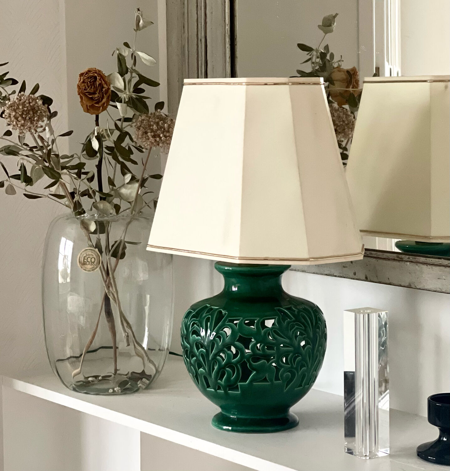 Antique ceramic lamp