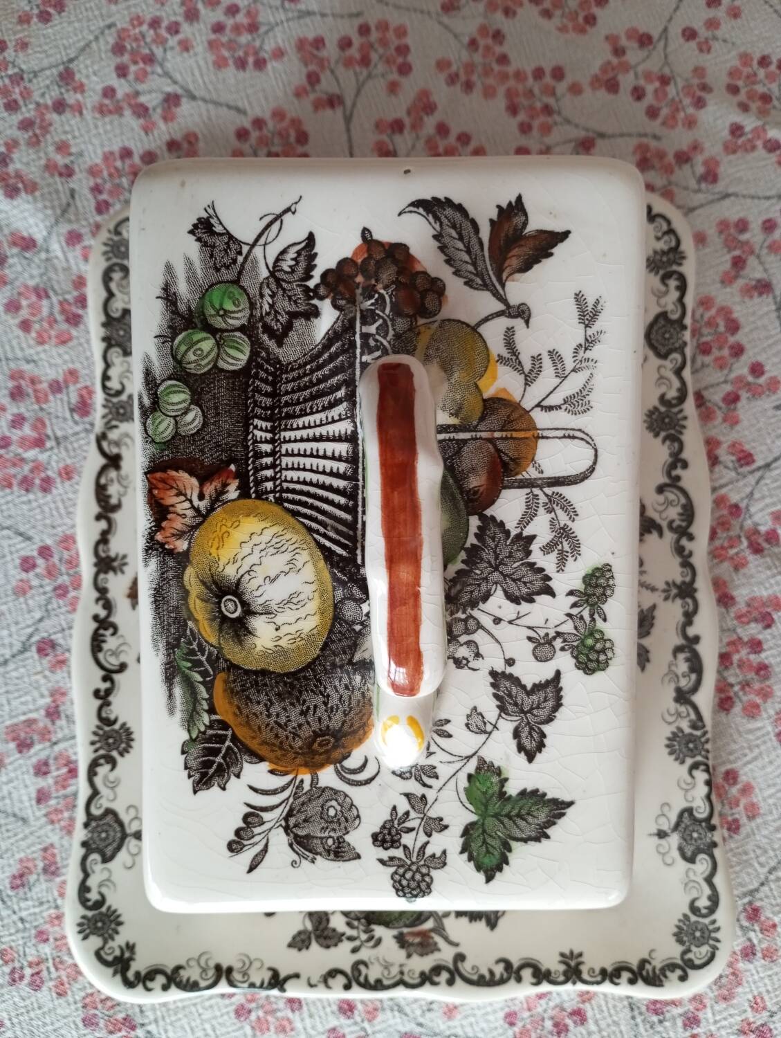 Beurrier vaisselle anglaise Mason's