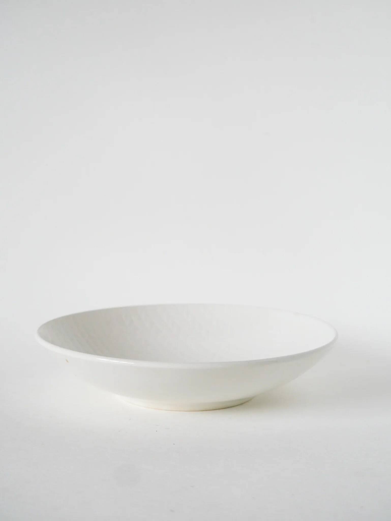 Plat rond de présentation Salins, design, blanc, 1960