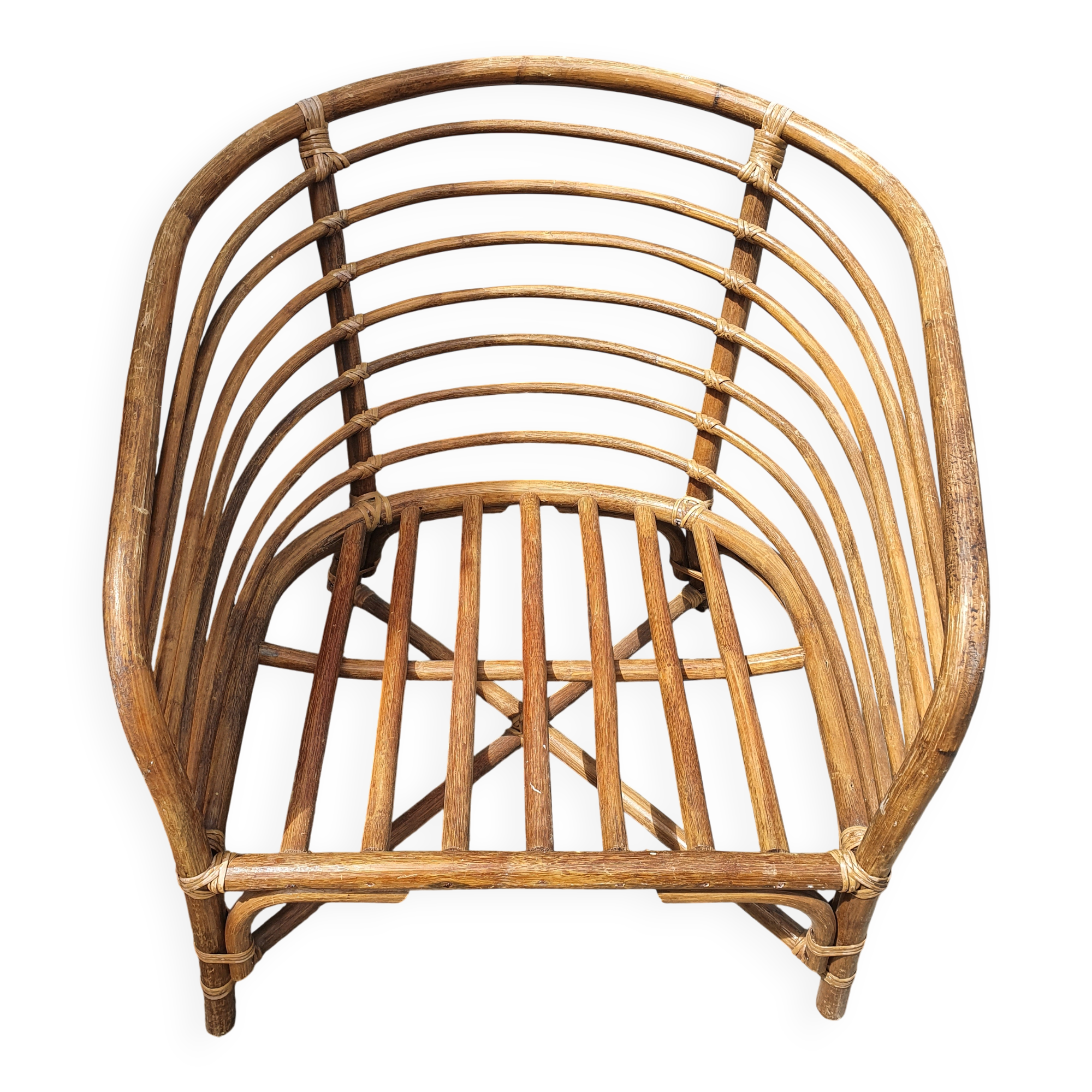 Rattan armchair