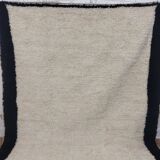 Azilal Vintage Rug 300x200 cm - Minimalist Design Cream and Black