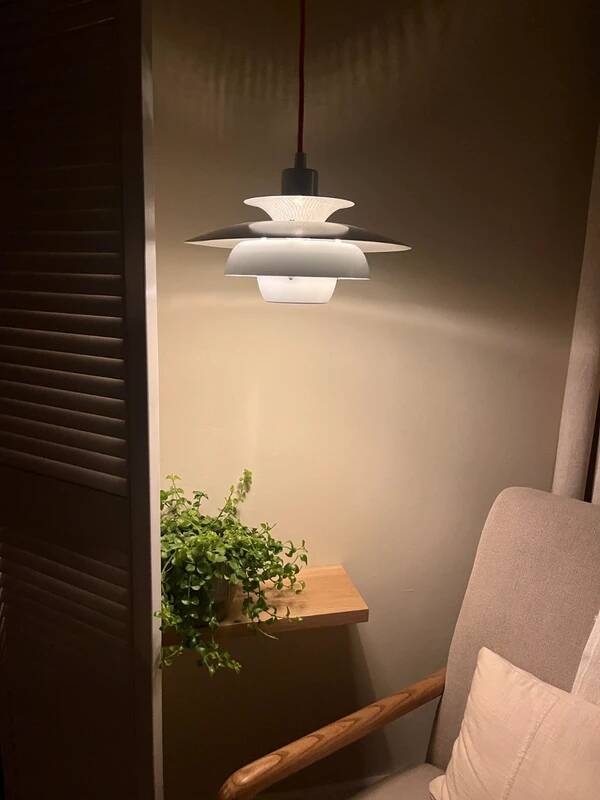 Vintage Danish pendant in style of Louis Poulsen