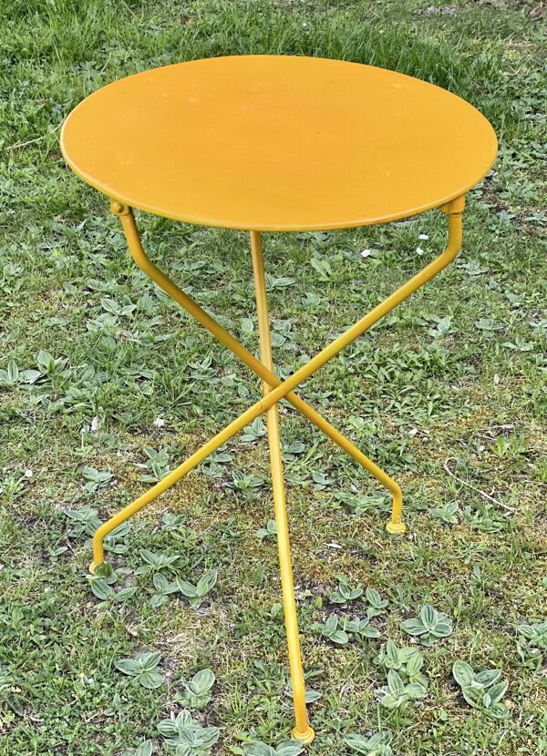 Table guéridon de jardin 1930 fer forgé