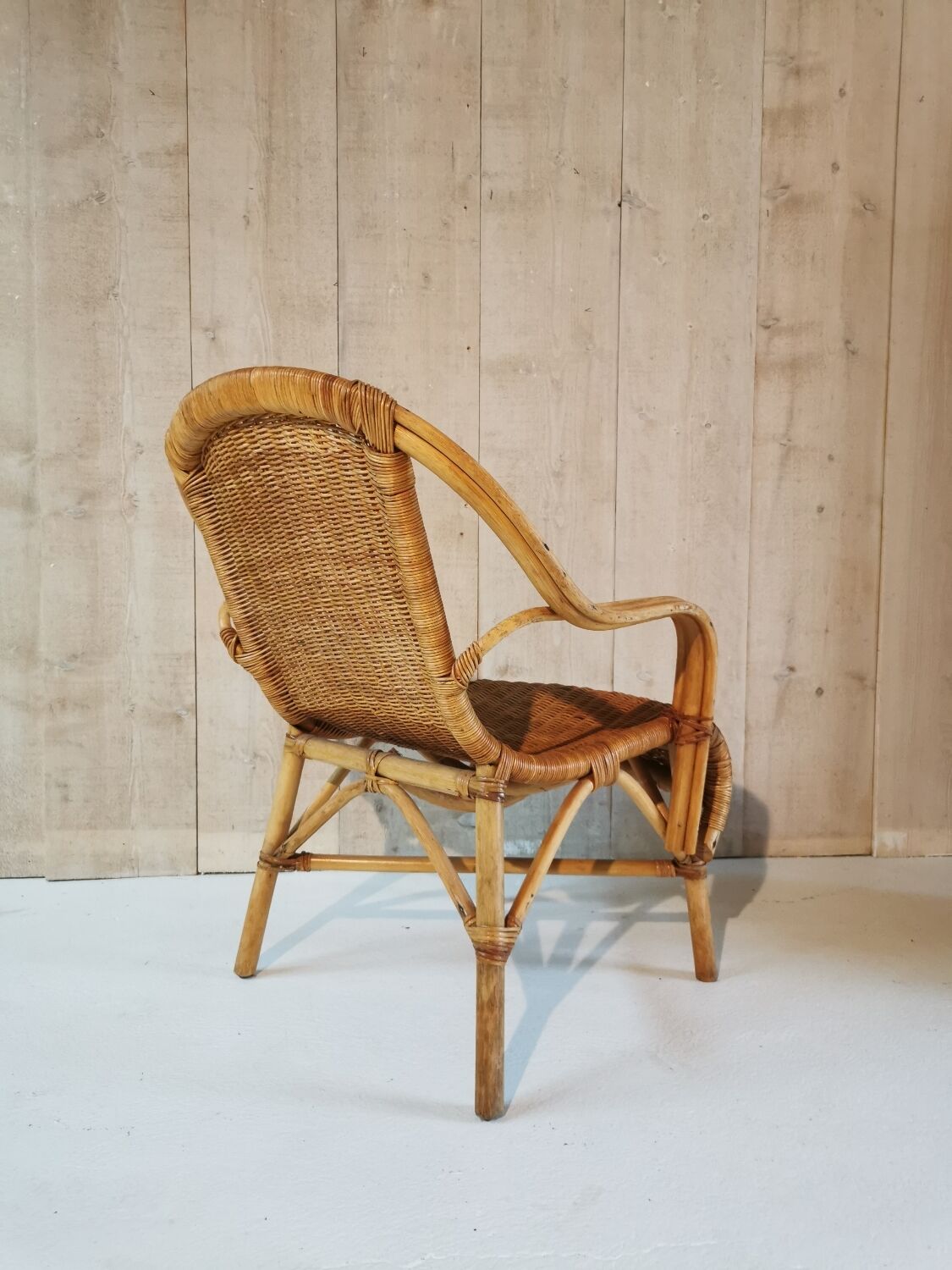 Rattan armchair