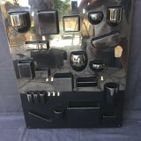 Empty wall pocket vintage black