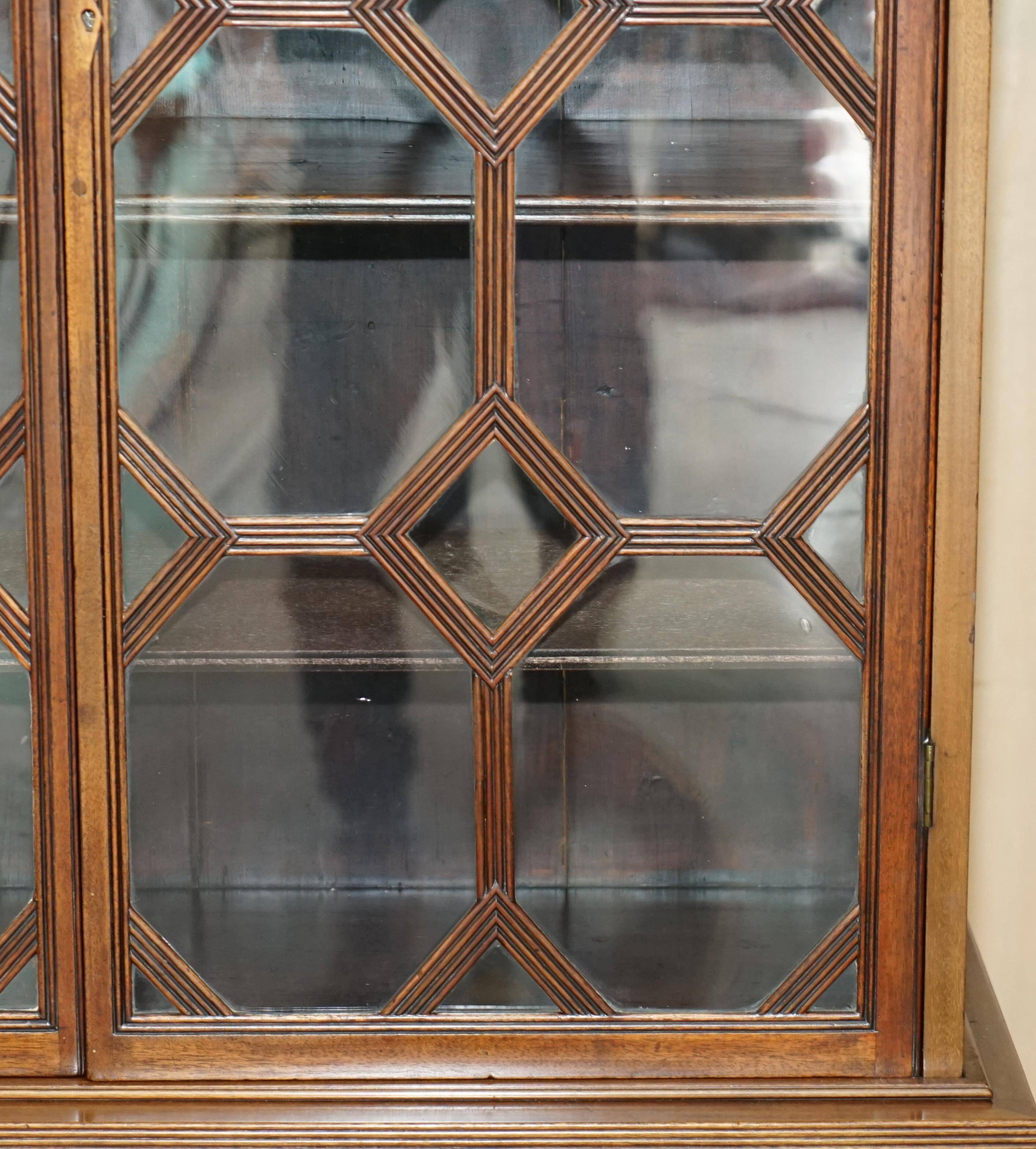 Victorian Antique Astral Library circa 1870 with Long Legs