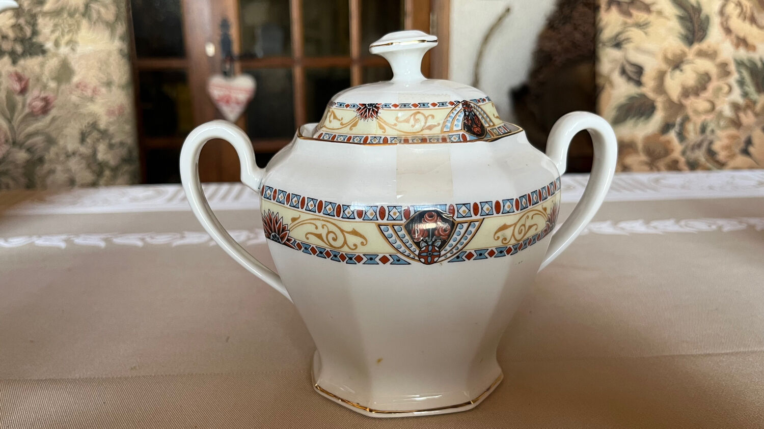Old Limoges porcelain coffee service WG & Cie