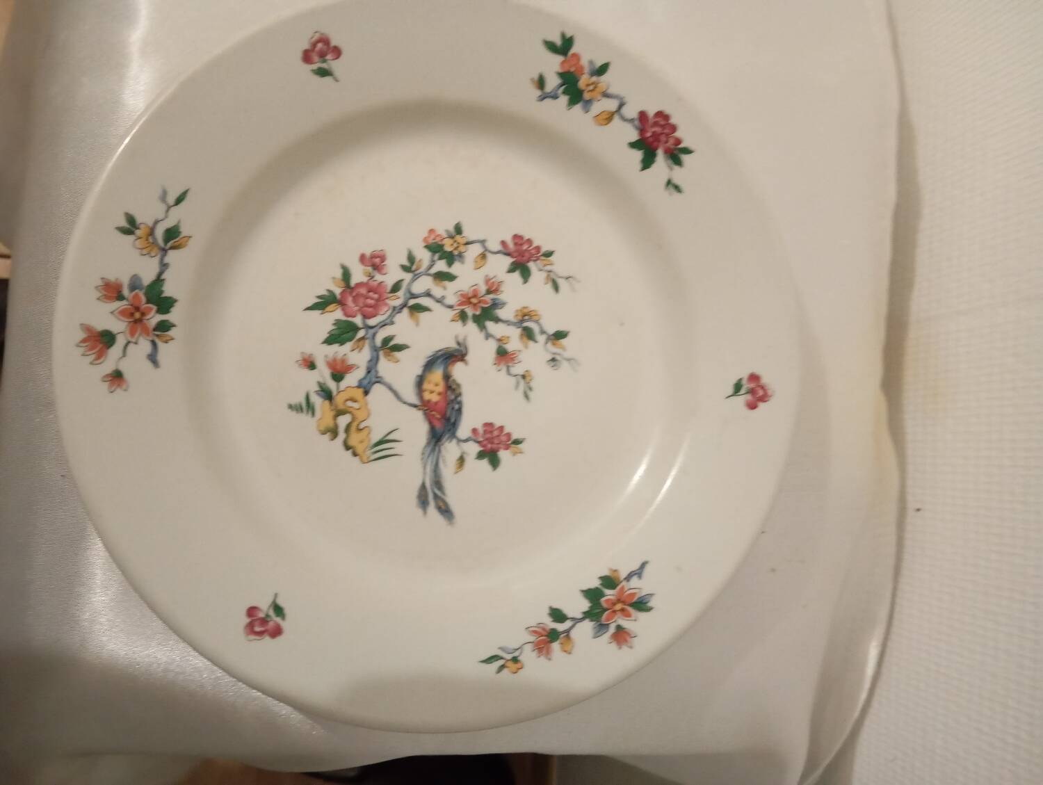 Sarreguemines plates paradise bird