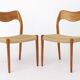 Set of 6 Niels Otto Møller Model 71 Dining Chairs, 1960s, Danish Vintage