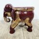 Antique elephant xl side stool / 19th century / unique boho chic piece.