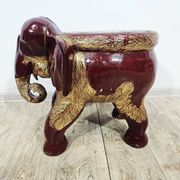 Antique elephant xl side stool / 19th century / unique boho chic piece.
