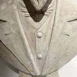 Epreuve en platre sculpté " Buste d'un notable " XX siècle