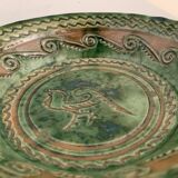 Tito Ubeda Spanish green ceramic fruit cup