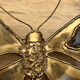 Butterfly wall light Henri Fernandez brass and agate
