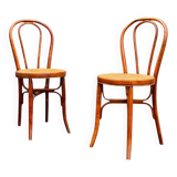2 bentwood bistro chairs, circa 1900, by Cambier Frères