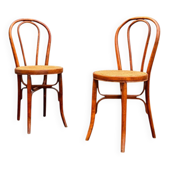2 bentwood bistro chairs, circa 1900, by Cambier Frères