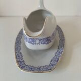 Bavaria H.J.Co porcelain sauce boat purple 1920–30