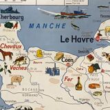 Normandy pedagogical map 1964