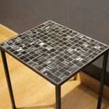 Ceramic and metal side table