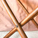 Tabouret de en Cuir et Bois Style Curule