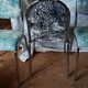 Series of vintage chrome chairs