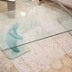 Twisted glass coffee table Italy 70
