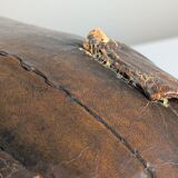 Leather pig ottoman  att dimitri omersa, 1960s