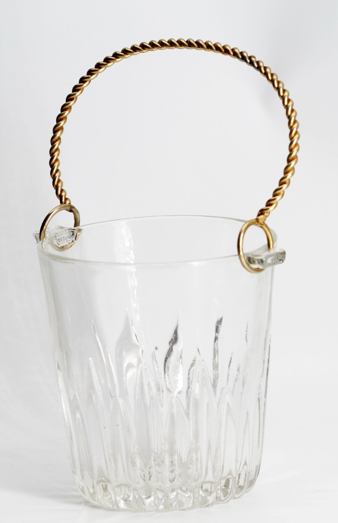 Vintage glass ice bucket