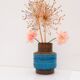 Vintage Rimini Blue Ceramic Vase by Aldo Londi for Bitossi, Italy, 1960s