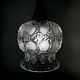 Pressed molded glass pendant light from the 60s