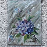 Petite huile sur panneau ancienne