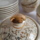 Villeroy and Boch coffee set 9 cups and vintage sugar and milk pot