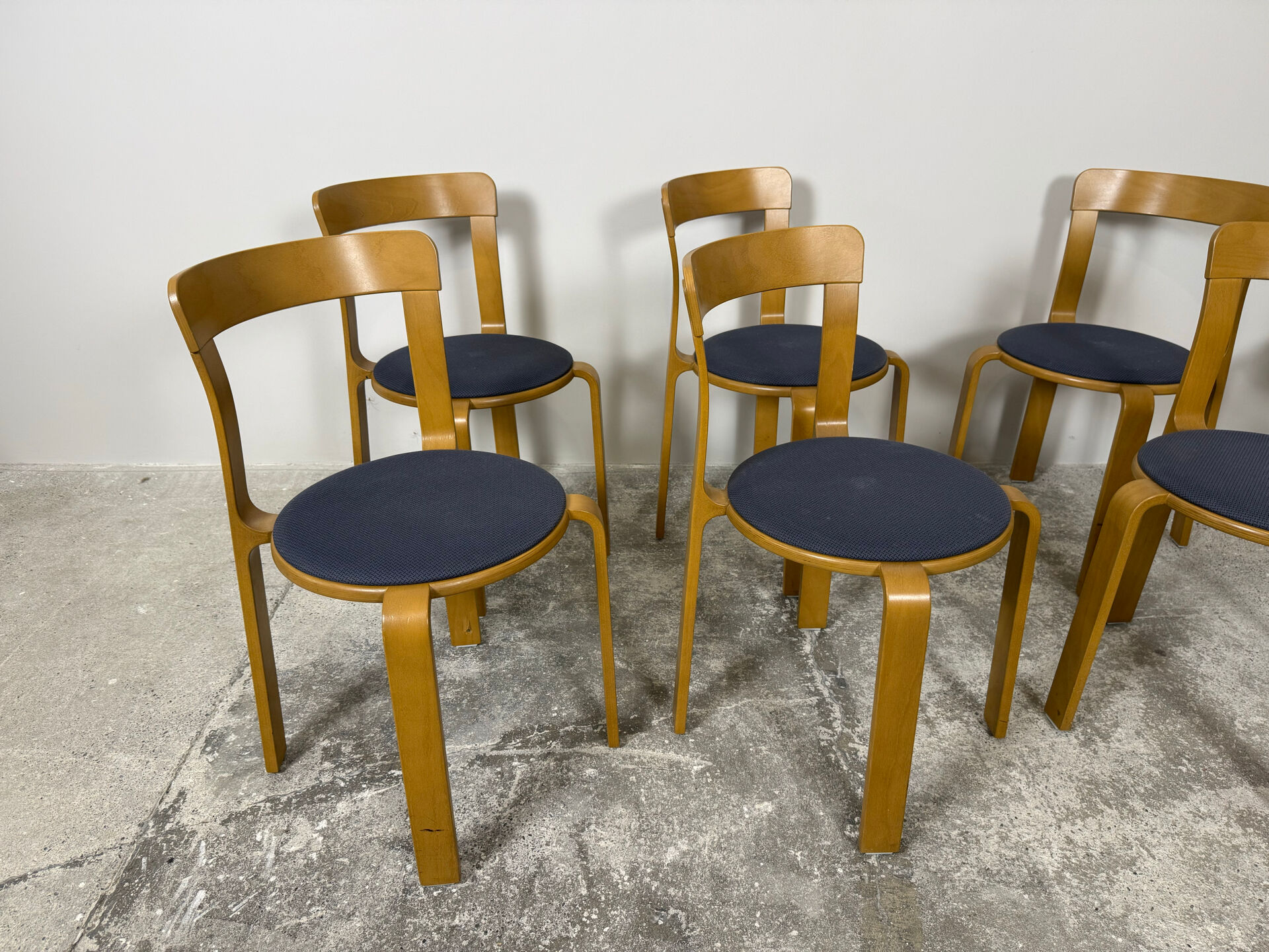8 Bruno Rey chairs – Dietiker – Model 3300 – Swiss design