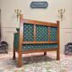 19th century Empire period cherry wood wall bench