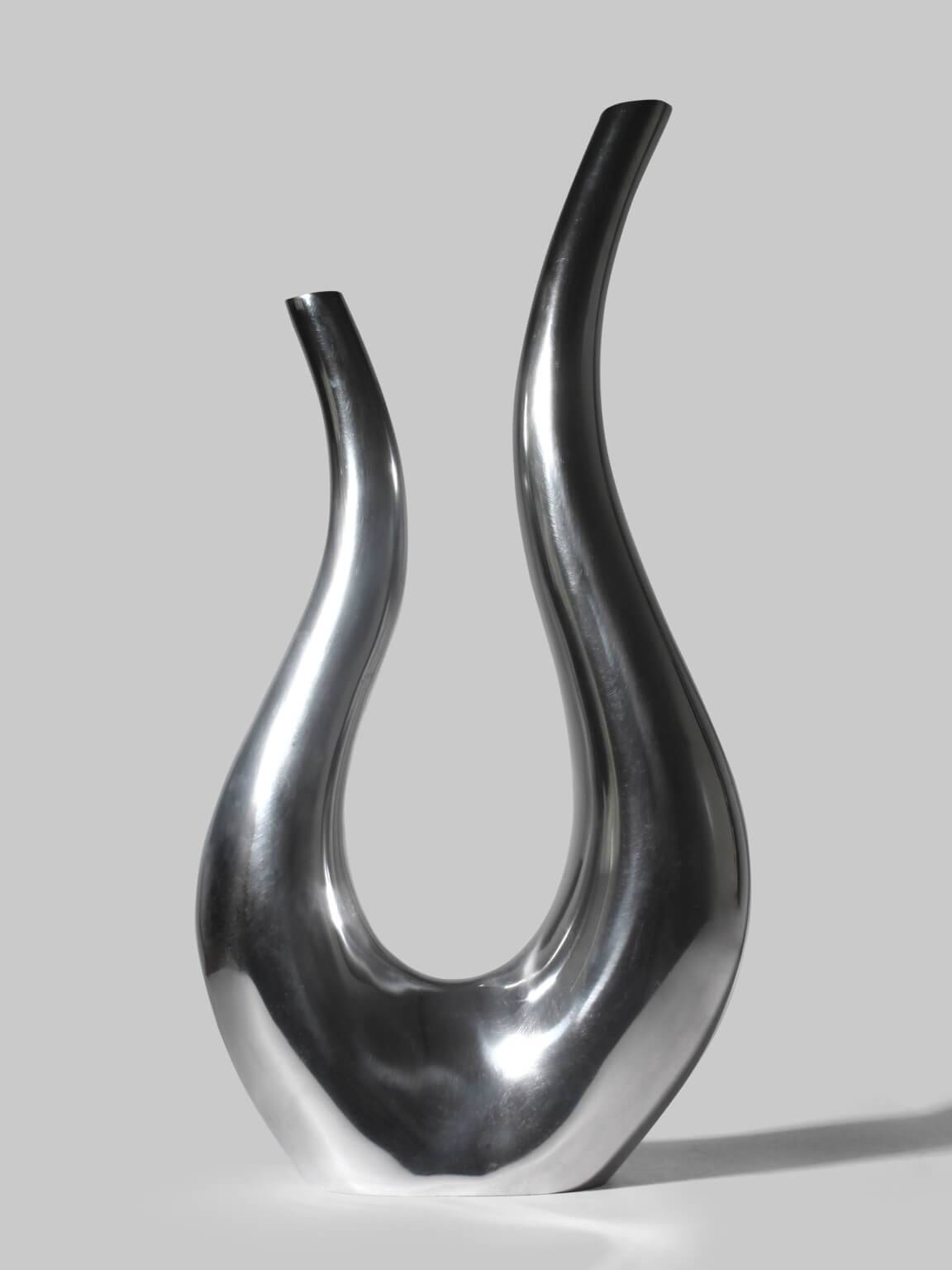 Contemporary Sculptural Aluminum Vessel, Extra Large