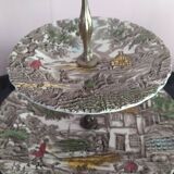 English Ceramic Cake Display Myott Hunter Tea Series