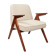 Fauteuil Bouclè de J. Chierowski, 1960 Pologne, Fauteuil en bois Design scandinave