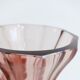 Pair of dark pink crystal vase art deco