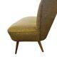 Canapé vintage jaune-vert deux places / fauteuil / sofa