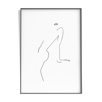 Femme pose no.1 - 30x42cm