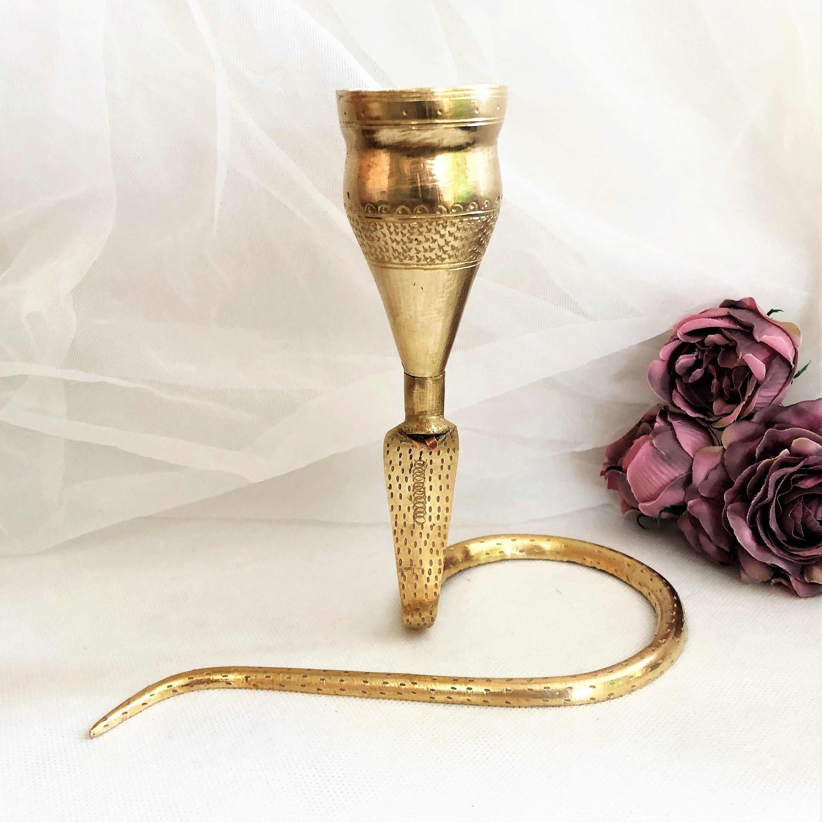 Incense holder decoration candlestick solid brass
