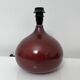 Purple ceramic lamp base in the shape of a fig from the Abbey of Bec
