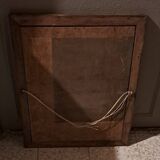 Lot of 2 victorian couple photo frames portrait ancestor painting woman and man xix france