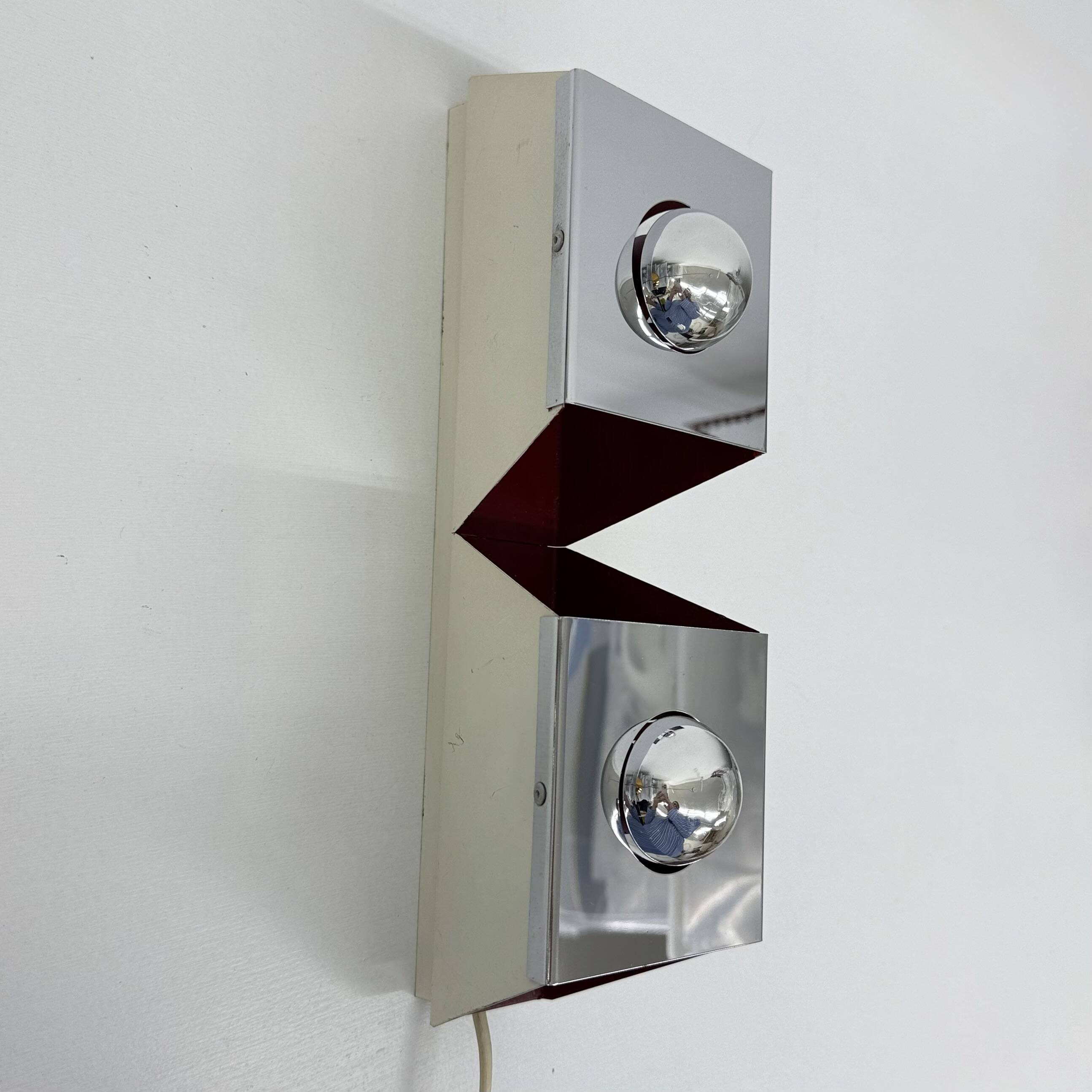 Vintage wall lamp space age , 1970s