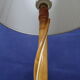 Lampadaire porte revues en rotin